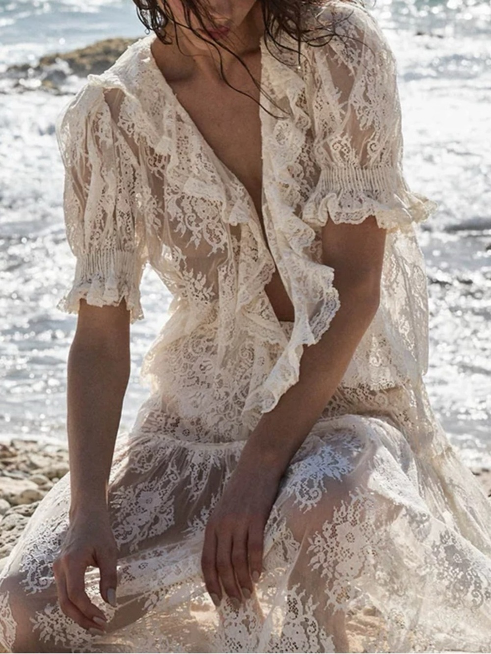 NEW Doen Henri Top in Sea Salt XS